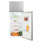 Preview: Exquisit KGC270-45-010E Stand Kühl-Gefrierkombination, 55 cm breit, 206 L, LED Beleuchtung, silber