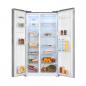 Preview: Exquisit SBS560-050D Side by side Kühlschrank, 91,2cm breit, 562L, NoFrost, Digitale Kontrolle, LED-Beleuchtung, Umluftventilator, inoxlook