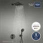 Preview: GROHE Precision Thermostat Duschsystem, Unterputz, Quickfix, mit Vitalio Start 250, mattschwarz (348832430)