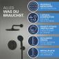 Preview: GROHE Precision Thermostat Duschsystem, Unterputz, Quickfix, mit Vitalio Start 250, mattschwarz (348832430)