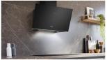 Preview: Siemens LC91KLT60 A+ Kopffreihaube, 90 cm breit, 1.007 m³/h, cookConnect System, iQdrive-Motor, Leistung 3-stufig + 2 Intensiv, Klarglas schwarz bedruckt