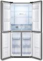 Preview: Hisense RQ515N4AC2 Multi Door Side-by-Side Kühl-/Gefrierkombination, 79,4 cm breit, 427 L, NoFrost, Multi Airflow-System, LED-Innenbeleuchtung, Edelstahl-Look