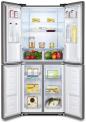 Preview: Hisense RQ515N4AC2 Multi Door Side-by-Side Kühl-/Gefrierkombination, 79,4 cm breit, 427 L, NoFrost, Multi Airflow-System, LED-Innenbeleuchtung, Edelstahl-Look