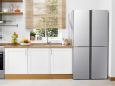 Preview: Hisense RQ515N4AC2 Multi Door Side-by-Side Kühl-/Gefrierkombination, 79,4 cm breit, 427 L, NoFrost, Multi Airflow-System, LED-Innenbeleuchtung, Edelstahl-Look