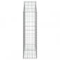 Preview: Gabione mit Hochbogen 100x30x100/120 cm Verzinktes Eisen