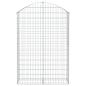Preview: Gabione mit Hochbogen 100x30x140/160 cm Verzinktes Eisen