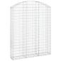 Preview: Gabione mit Hochbogen 150x30x180/200 cm Verzinktes Eisen