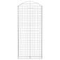 Preview: Gabione mit Hochbogen 100x30x220/240 cm Verzinktes Eisen