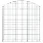 Preview: Gabione mit Hochbogen 150x30x140/160 cm Verzinktes Eisen