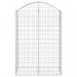 Preview: Gabione mit Hochbogen 100x50x140/160 cm Verzinktes Eisen