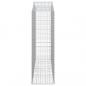 Preview: Gabionen mit Hochbogen 13Stk. 200x50x160/180cm Verzinktes Eisen