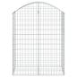 Preview: Gabione mit Hochbogen 100x50x120/140 cm Verzinktes Eisen