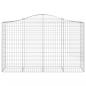 Preview: Gabionen mit Hochbogen 8 Stk. 200x50x120/140cm Verzinktes Eisen