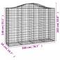 Preview: Gabionen mit Hochbogen 20Stk. 200x50x140/160cm Verzinktes Eisen