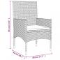 Preview: 4-tlg. Garten-Lounge-Set mit Kissen Schwarz Poly Rattan