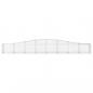 Preview: Gabionen mit Hochbogen 10 Stk. 400x50x40/60cm Verzinktes Eisen