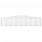 Preview: Gabionen mit Hochbogen 5 Stk. 400x50x80/100cm Verzinktes Eisen