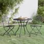Preview: ARDEBO.de - 3-tlg. Garten-Essgruppe Streckmetall Anthrazit