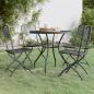 Preview: ARDEBO.de - 5-tlg. Garten-Essgruppe Streckmetall Anthrazit