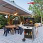 Preview: Clatronic GG 3590 Gasgrill, 50mbar, 2 Heizzonen, Stahlgehäuse, Räder, schwarz-silber (263692)