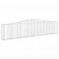 Preview: Gabionen mit Hochbogen 20 Stk. 400x30x80/100cm Verzinktes Eisen