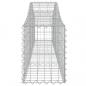 Preview: Gabionen mit Hochbogen 2 Stk. 200x30x40/60 cm Verzinktes Eisen