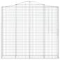 Preview: Gabionen mit Hochbogen 6 Stk. 200x30x180/200cm Verzinktes Eisen
