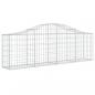 Preview: Gabionen mit Hochbogen 4 Stk. 200x30x60/80 cm Verzinktes Eisen