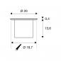 Preview: SLV ROCCI 200 Outdoor Bodeneinbauleuchte, LED, 3000K, IP67, rund, edelstahl 316 (1006104)