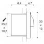 Preview: SLV ADI, Outdoor Wandeinbauleuchte, LED, 3000K, IP55, 15,4W, anthrazit (233635)