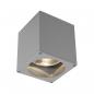 Preview: ARDEBO.de SLV BIG THEO, Outdoor Deckenleuchte, QPAR111, IP44, eckig, max. 75W, silbergrau (229554)
