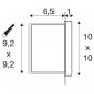 Preview: SLV CONCRETO Wandeinbauleuchte, 3.2W, 15lm, 3000K, IP65, grau (1006407)
