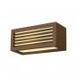 Preview: ARDEBO.de SLV BOX-L, Outdoor Wandleuchte, TC-(D,H,T,Q)SE, IP44, eckig, max. 18W, rost (232497)