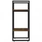 Preview: Bücherregal 2 Fächer Braun Eiche-Optik 40x30x70cm Holzwerkstoff