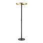 Preview: ARDEBO.de SLV ONE STRAIGHT FL Stehleuchte, LED, CRI90, 140°, 20W, 1200/1200lm, 2700/3000K, schwarz/messing (1006353)