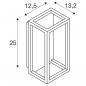 Preview: SLV QUADRULO Outdoor Wandaufbauleuchte, LED, 3000K, IP55, anthrazit (1007207)