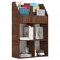 Preview: Kinder-Bücherregal Braun Eichen-Optik 71x30x114cm Holzwerkstoff