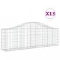 Preview: Gabionen mit Hochbogen 13 Stk. 200x30x60/80 cm Verzinktes Eisen
