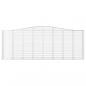 Preview: Gabionen mit Hochbogen 7 Stk. 400x50x140/160cm Verzinktes Eisen