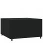 Preview: Garten-Couchtisch Quadratisch Schwarz 50x50x30 cm Poly Rattan