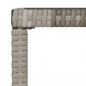 Preview: 4-tlg. Garten-Lounge-Set mit Kissen Grau Poly Rattan