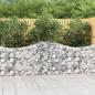 Preview: ARDEBO.de - Gabionen mit Hochbogen 4 Stk. 200x30x80/100 cm Verzinktes Eisen