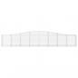 Preview: Gabionen mit Hochbogen 9 Stk. 400x30x60/80 cm Verzinktes Eisen