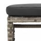 Preview: 6-tlg. Garten-Lounge-Set mit Kissen Grau Poly Rattan