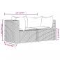 Preview: Garten-Ecksofas mit Kissen 2 Stk. Schwarz Poly Rattan