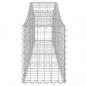 Preview: Gabionen mit Hochbogen 3 Stk. 200x30x40/60 cm Verzinktes Eisen