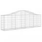 Preview: Gabionen mit Hochbogen 12 Stk. 200x30x60/80 cm Verzinktes Eisen
