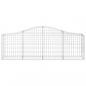 Preview: Gabionen mit Hochbogen 12 Stk. 200x30x60/80 cm Verzinktes Eisen