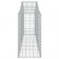 Preview: Gabionen mit Hochbogen 12 Stk. 200x30x60/80 cm Verzinktes Eisen