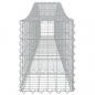 Preview: Gabionen mit Hochbogen 6 Stk. 400x30x40/60 cm Verzinktes Eisen